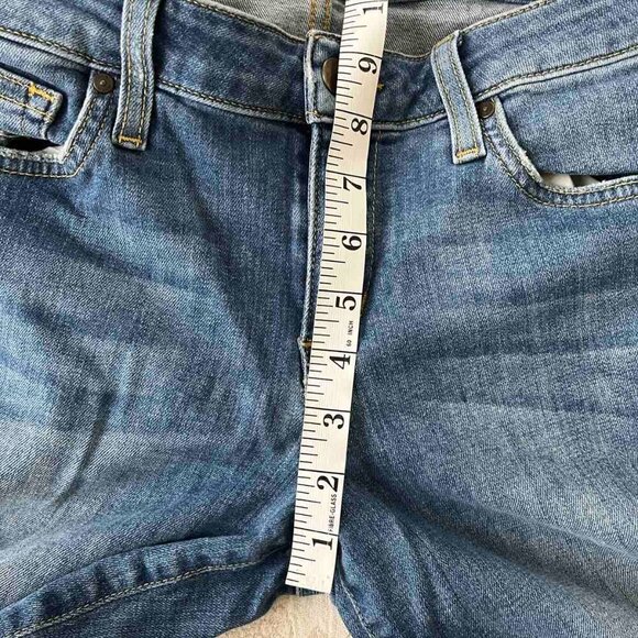 Joe's Jeans Mid-rise Skinny Ankle Raw Hem Stretch Size 28W - Picture 4 of 7